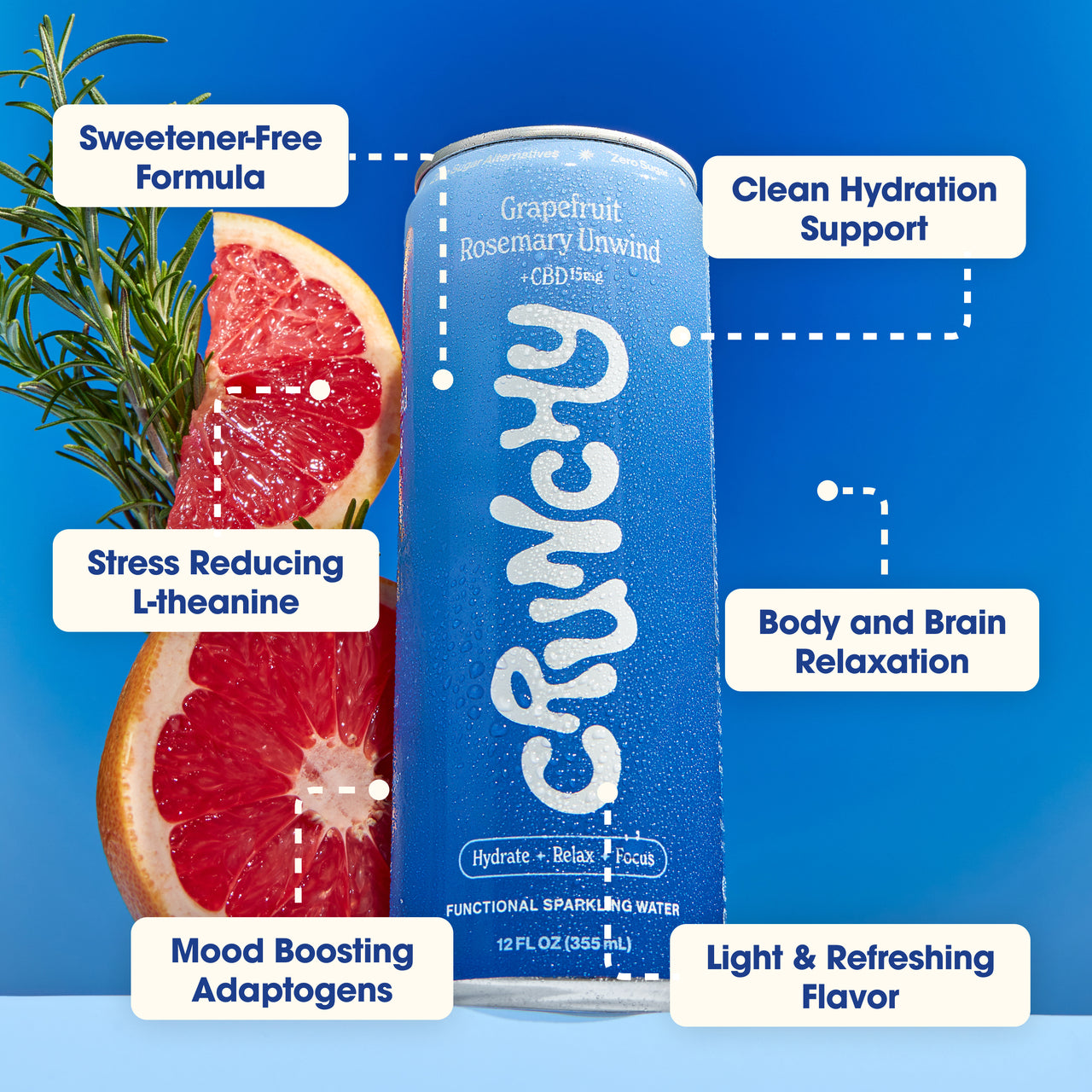 Grapefruit Rosemary - 12 Cans