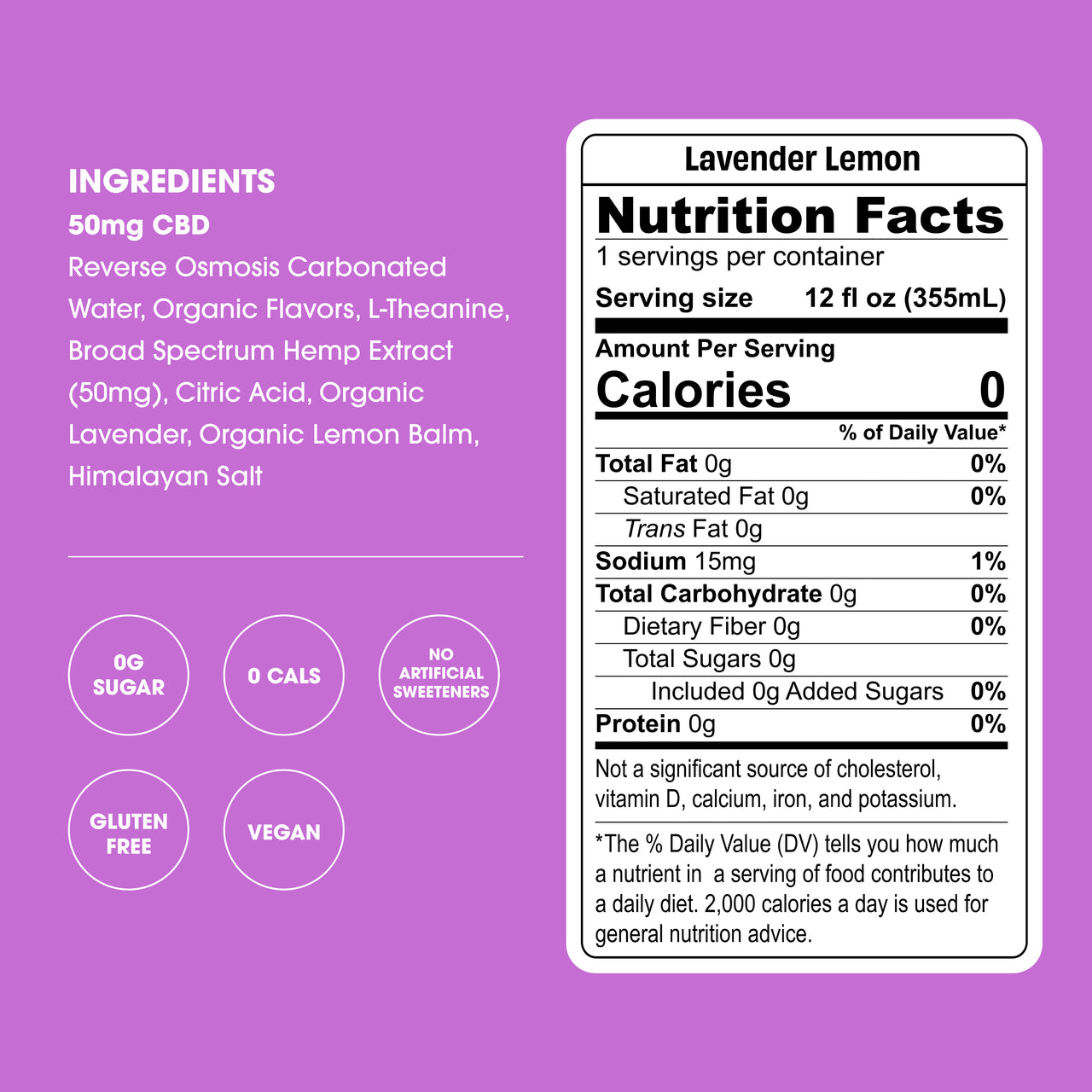 Lavender Lemon - 12 Cans